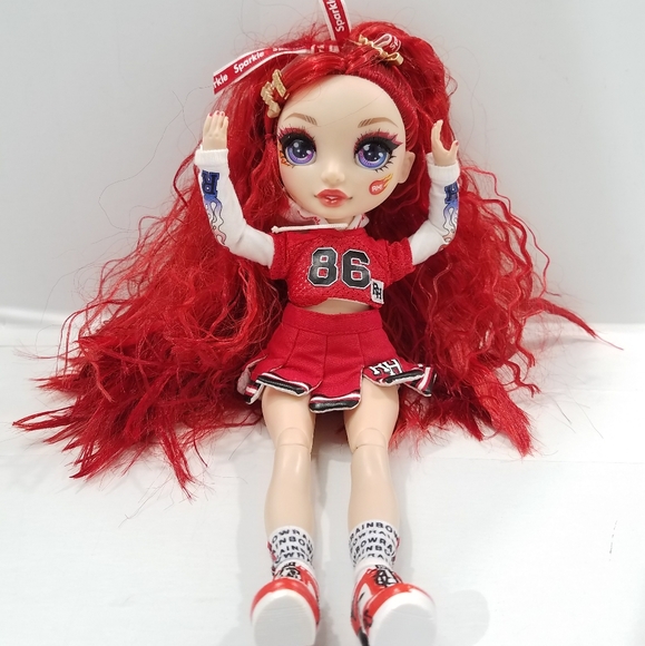 L.O.L SURPRISE RAINBOW HIGH CHEER RUBY ANDERSON RED FASHION CHEERLEADER DOLL 10" - Picture 11 of 11